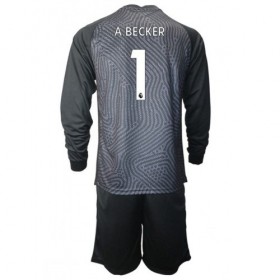 Fotbalové dres Liverpool A.Becker 1 Brankářské Dětské Domácí 2020/21 Dlouhý Rukáv